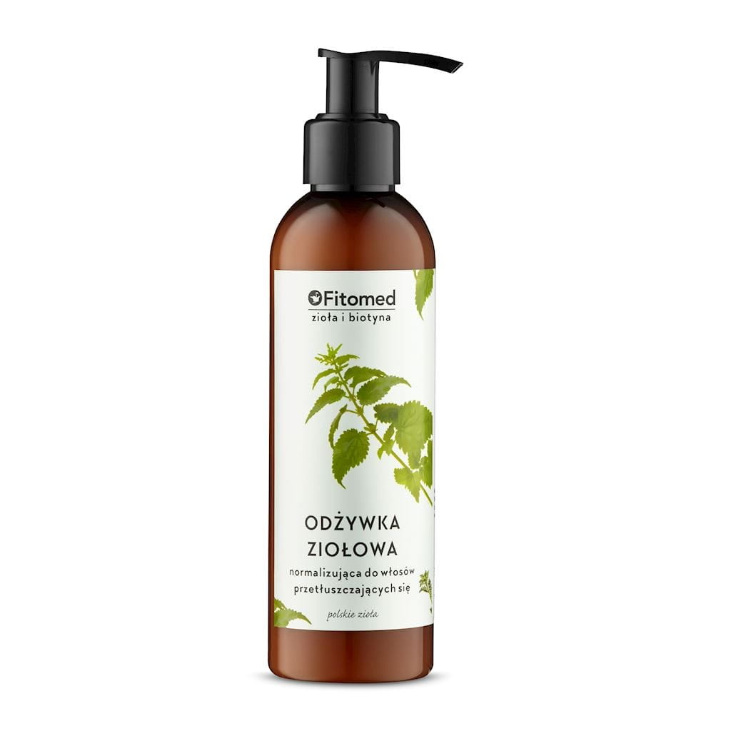 Après-shampooing aux herbes pour cheveux gras 200 ml FITOMED