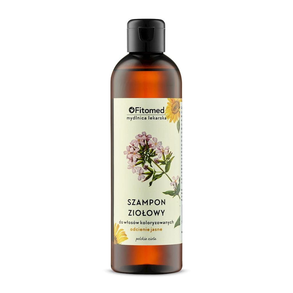 Shampooing aux herbes pour cheveux colorés - léger 250 ml FITOMED