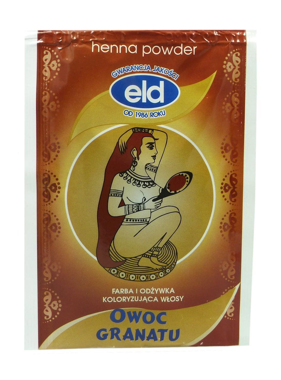 Poudre de grenade - teinture pour les cheveux 25g ELD