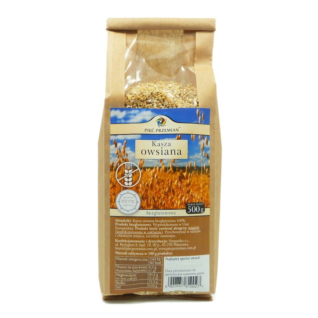 Gruau d'avoine 500g sans gluten CINQ CHANGEMENTS