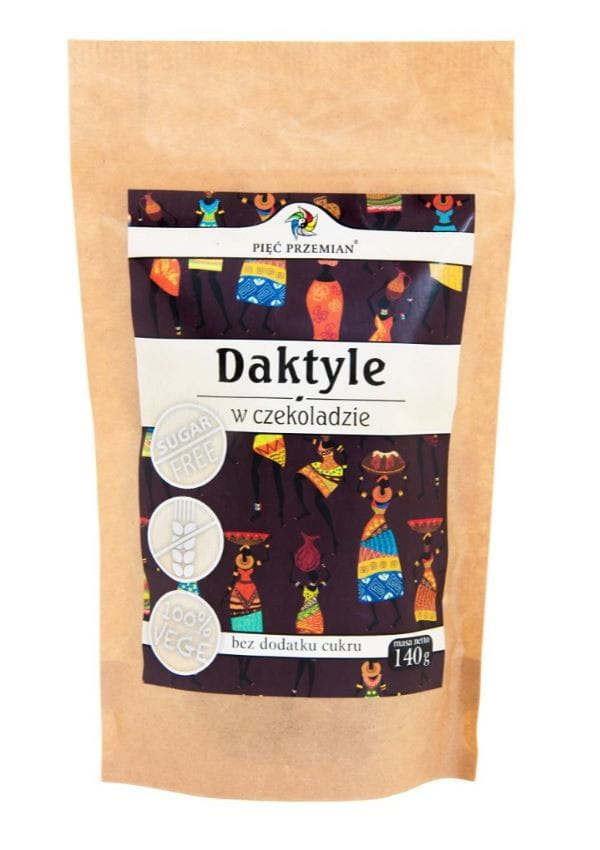 Dattes au chocolat sans sucre sans gluten 140g CINQ CHANGEMENTS