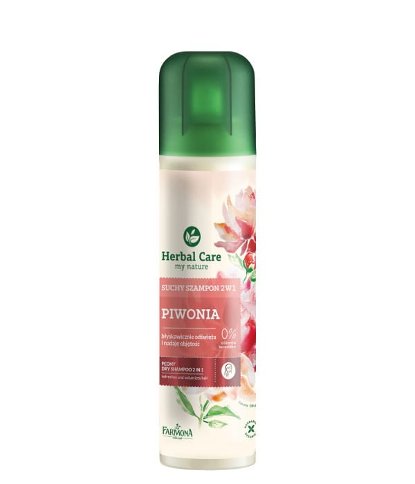Shampoing sec à la pivoine 2en1 (rafraîchit et donne du volume) 180ml HERBAL CARE