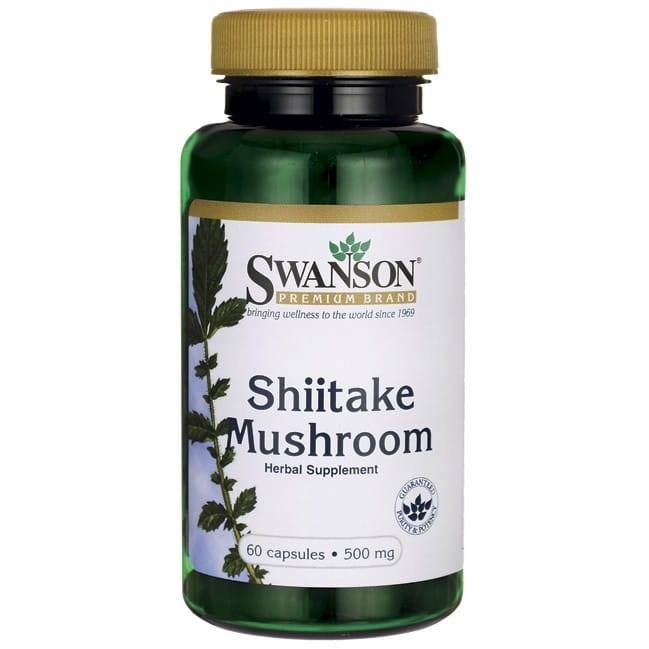 Champignon shiitake 500 mg 60 gélules. SWANSON
