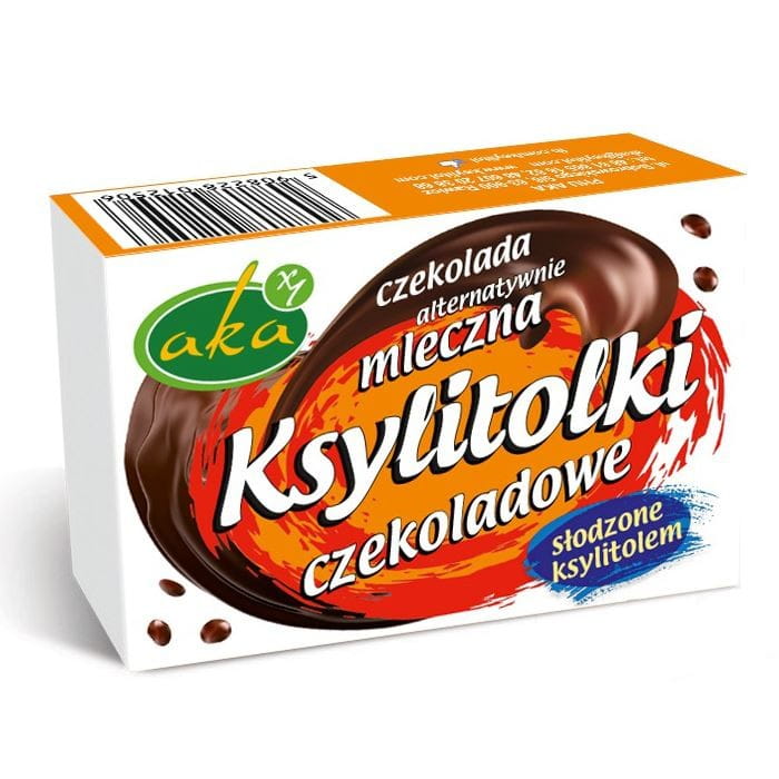 Gouttes de chocolat au xylitol avec chocolat au lait alternatif 33g AKA