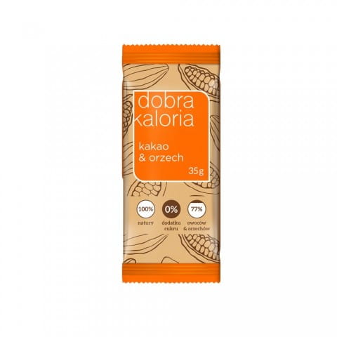 Tablette cacao & noix 20 x 35g (présentoir) GOOD KALORIA