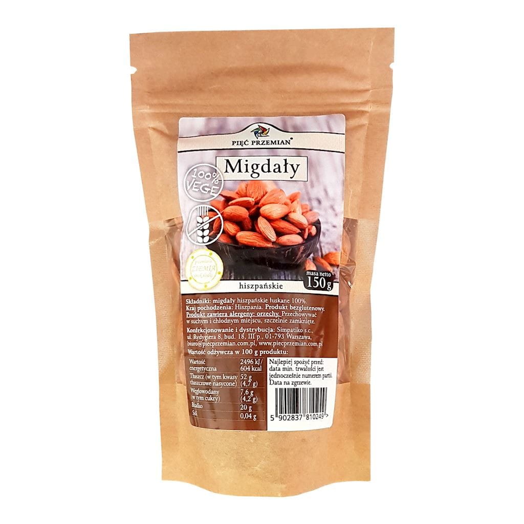 Amandes 150g CINQ CHANGEMENTS