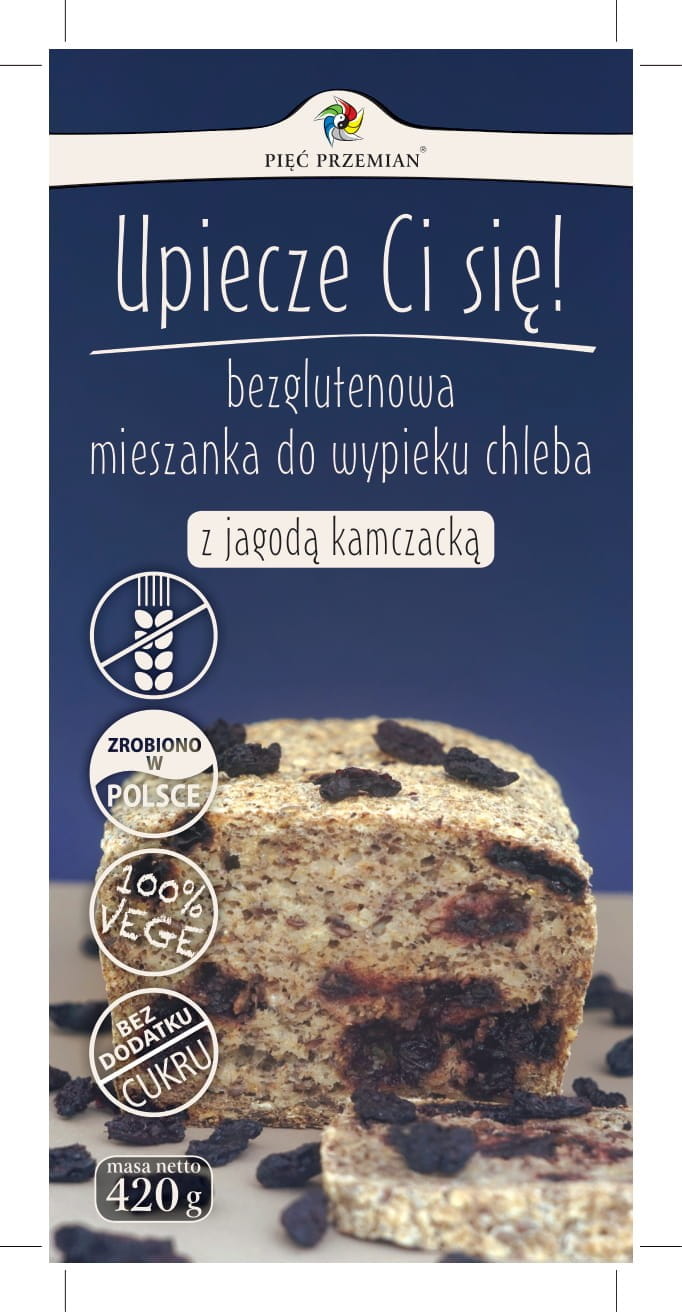 Mélange pour la cuisson du pain aux baies du Kamtchatka sans gluten 420g CINQ CHANGEMENTS