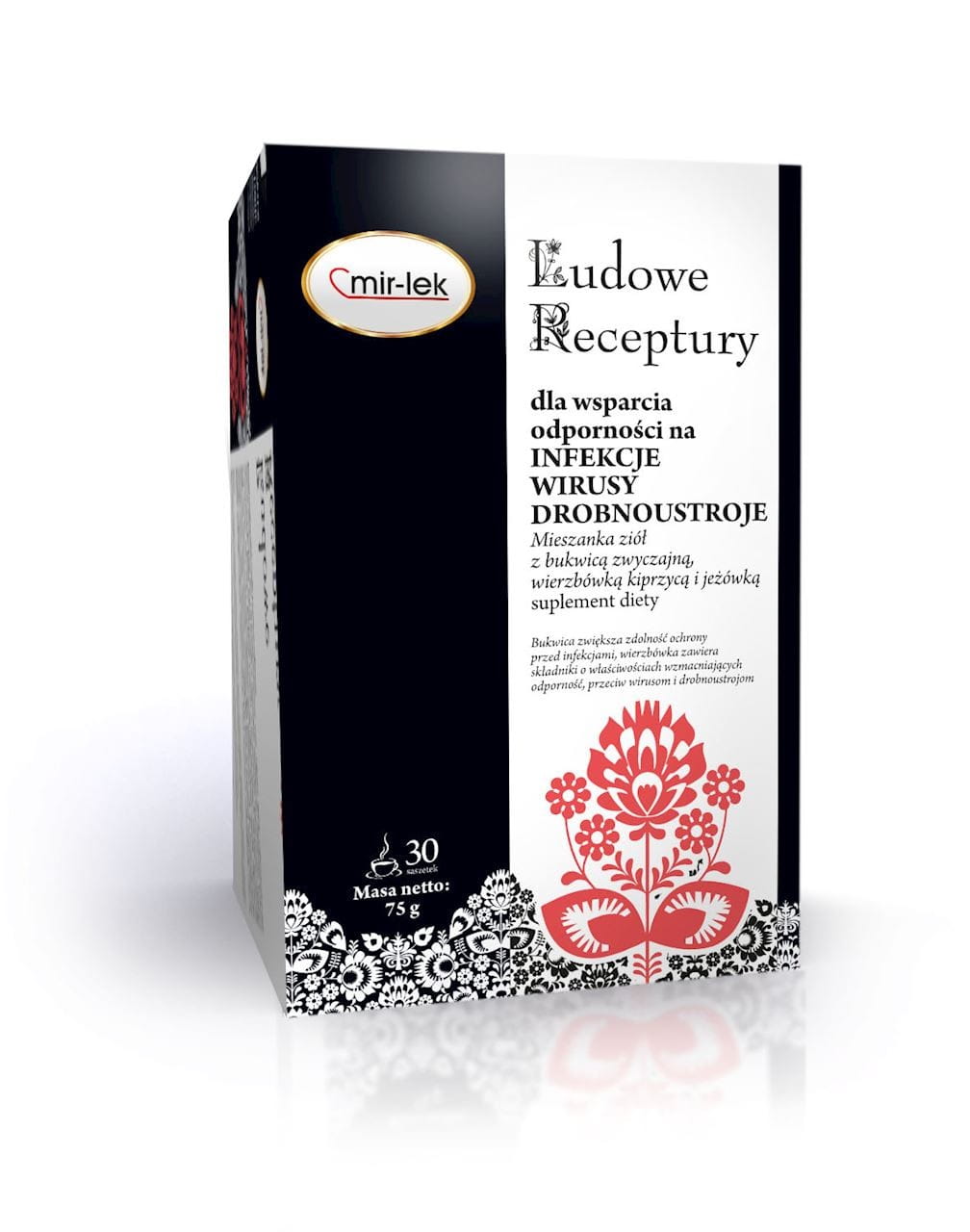 Recettes folkloriques soutenant l'immunité aux infections, virus, micro-organismes, 30 sachets MIR - LEK