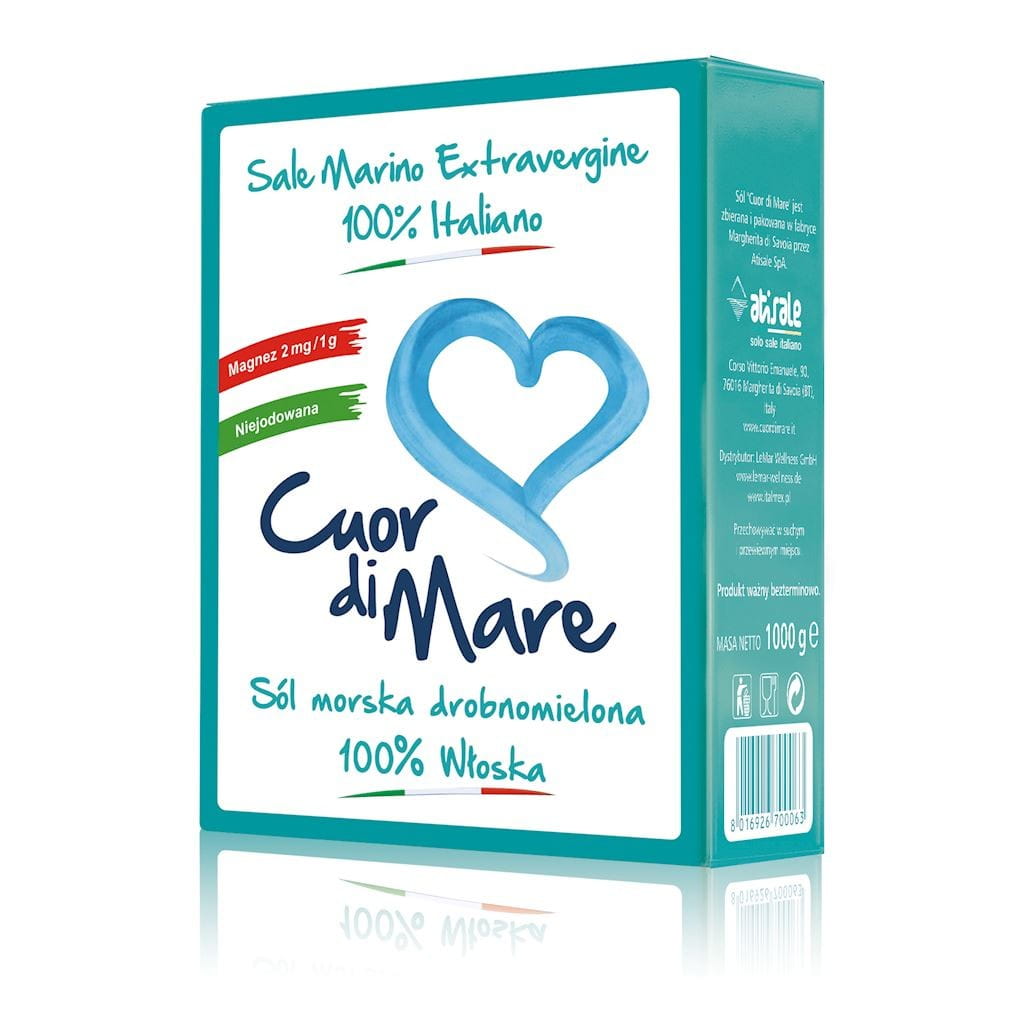 Sel de mer italien non iodé à grain fin 1 kg ATISALE