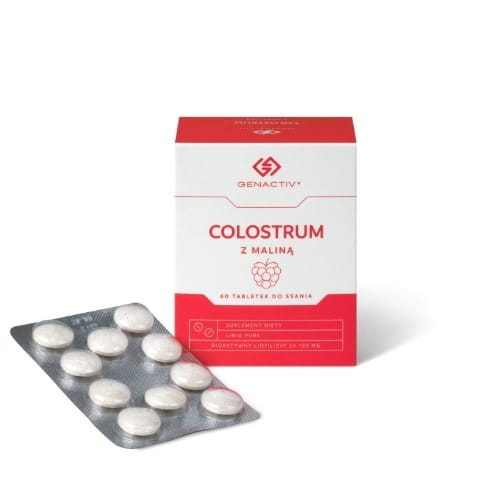 Colostrum à la framboise 100mg 60 pastilles GENACTIV