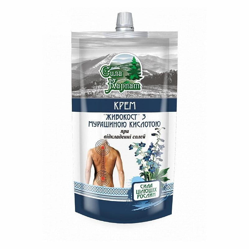 Force des Carpates, crème pour le corps à la consoude et à l'acide formique 100ml.