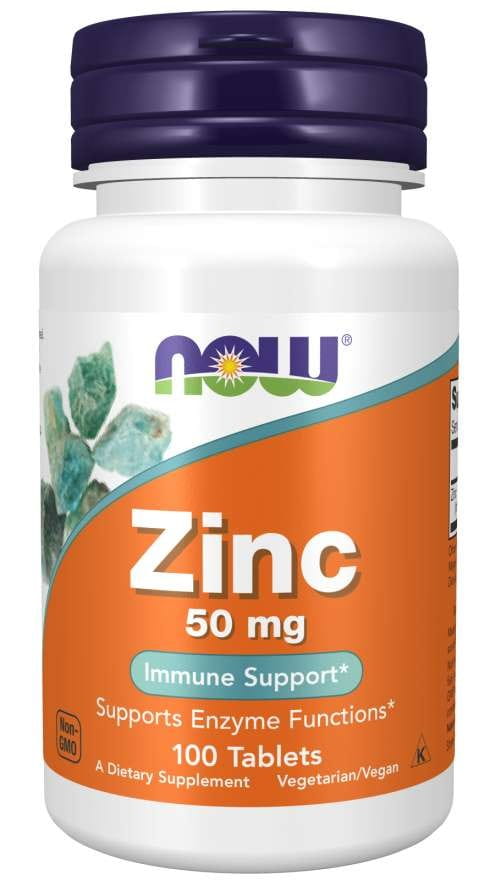 Gluconate de zinc 50 mg 100 comprimés. - NOW FOODS gluconate de zinc