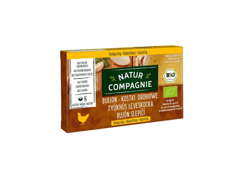 Cubes de volaille BIO sans sucre 88g NATUR COMPAGNIE