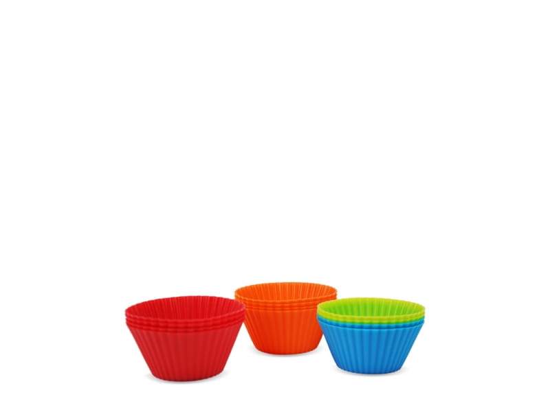 Moules en silicone pour cupcakes 12 pcs - VIVIO