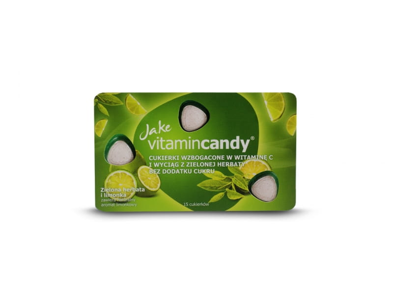 Bonbons sans sucre citron vert 18g JAKE VITAMINCANDY