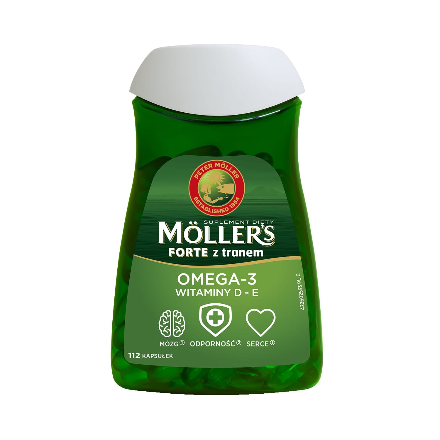 Moller`s FORTE à l'huile OMEGA - 3 complément alimentaire 112 gélules