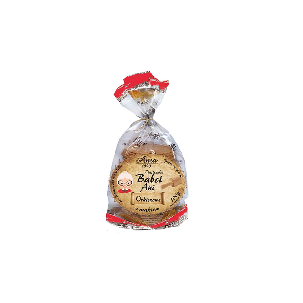 Biscuits grand-mère ni épeautre aux graines de pavot 100g ania 1990
