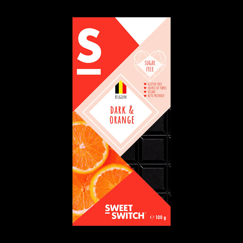 Chocolat amer à l'orange sans sucre ajouté 100g SWEET SWITCH