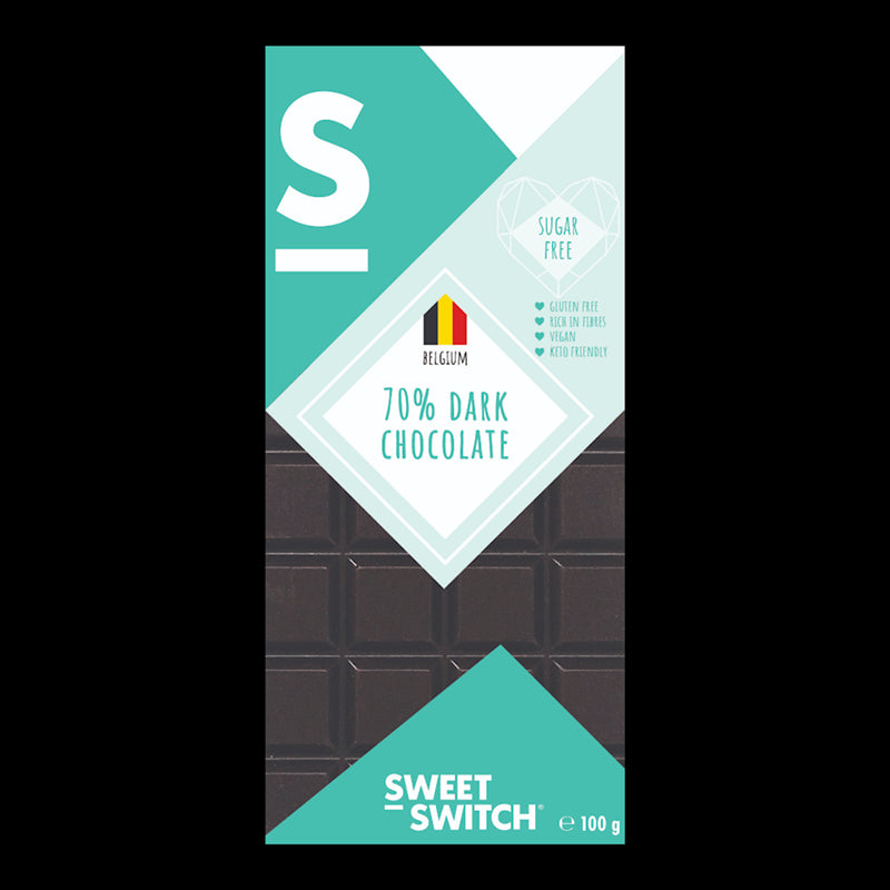 Chocolat amer aux amandes et fleur de sel sans sucre ajouté 100g SWEET SWITCH