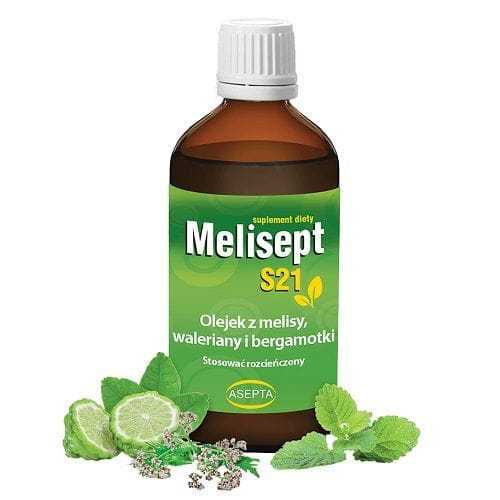 Melisept s21 100ml - huile de mélisse, valériane et bergamote ASEPTA