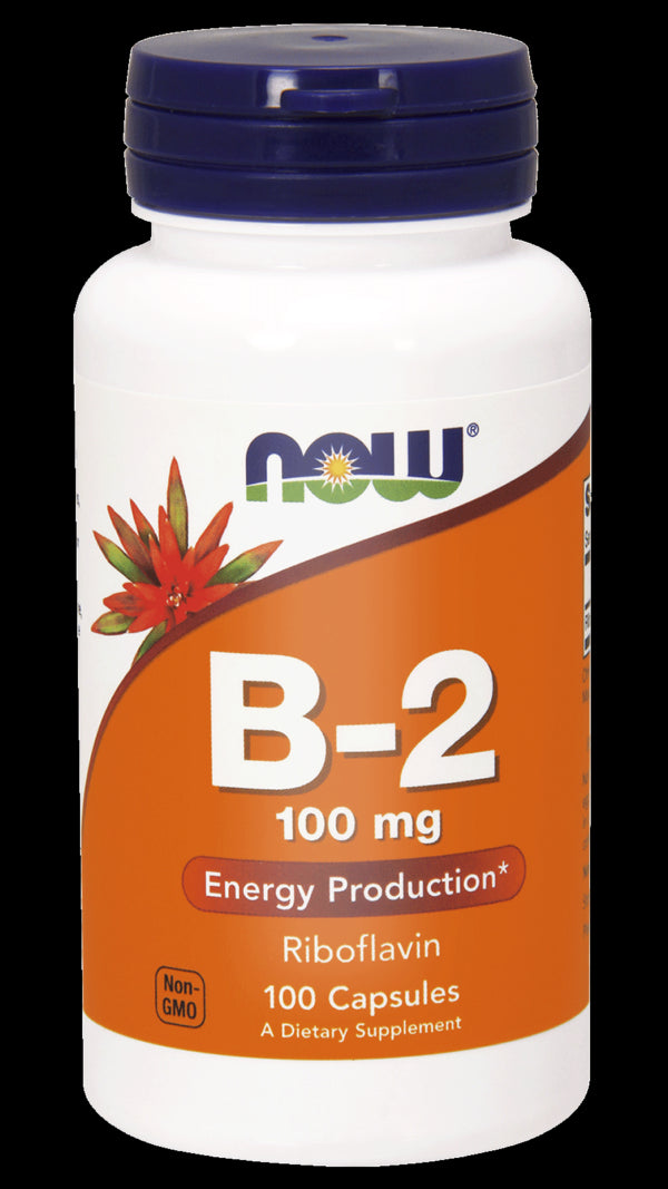 Vitamine b - 2 riboflavine 100mg 100caps. - NOW FOODS riboflavine