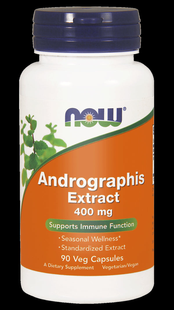 Extrait d'Andrographis 400mg 90vcaps. MAINTENANT ALIMENTS