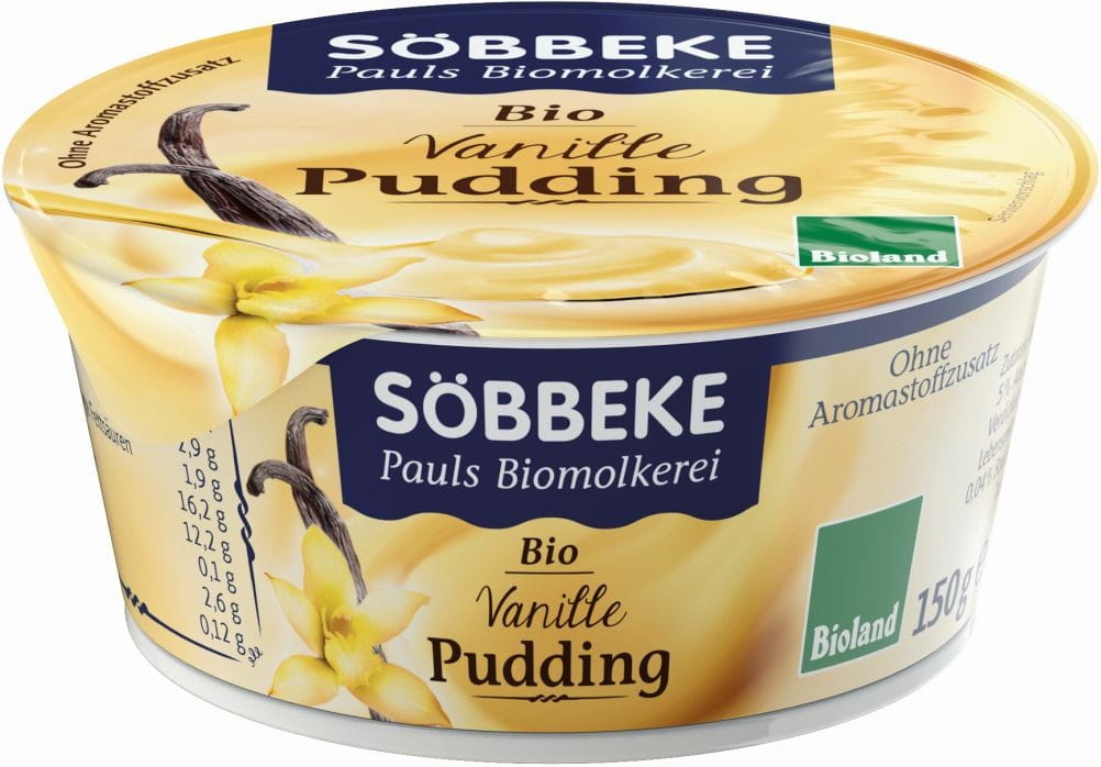 Pouding à la vanille BIO 150 g - SOBBEKE