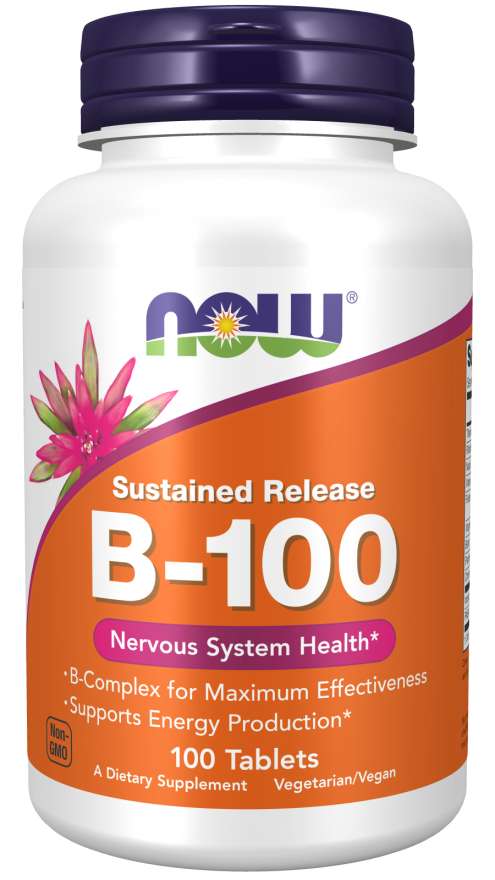Vitamine B - 100 100vcaps. - Complexe de vitamines B NOW FOODS