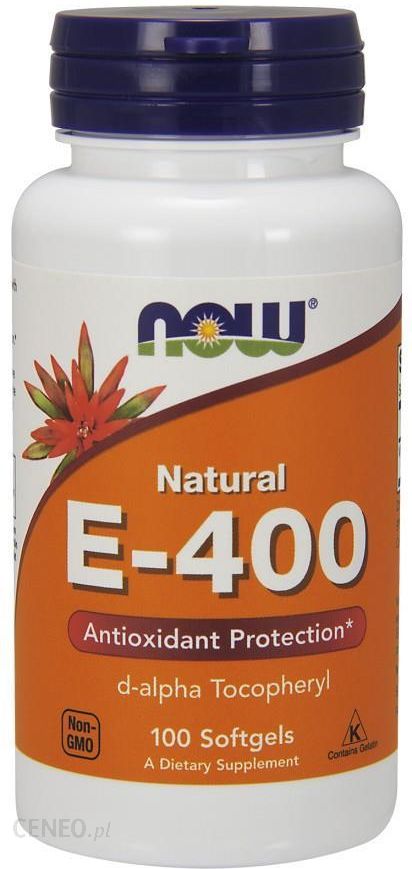 Vitamine E - 400 100 gélules naturelles. MAINTENANT ALIMENTS