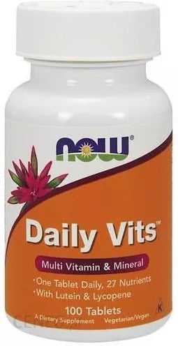 Vits quotidiennes 100tabl. - multi vitamines et minéraux NOW FOODS