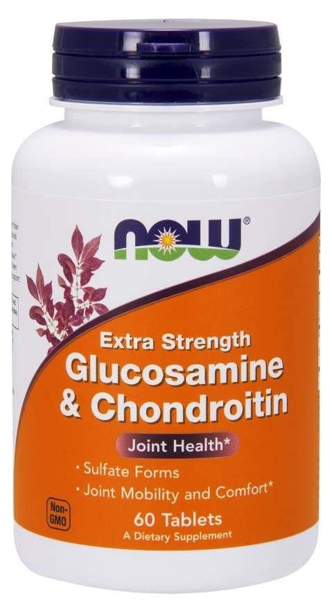 Glucosamine & chondroïtine - extra fort 60tabl. MAINTENANT ALIMENTS