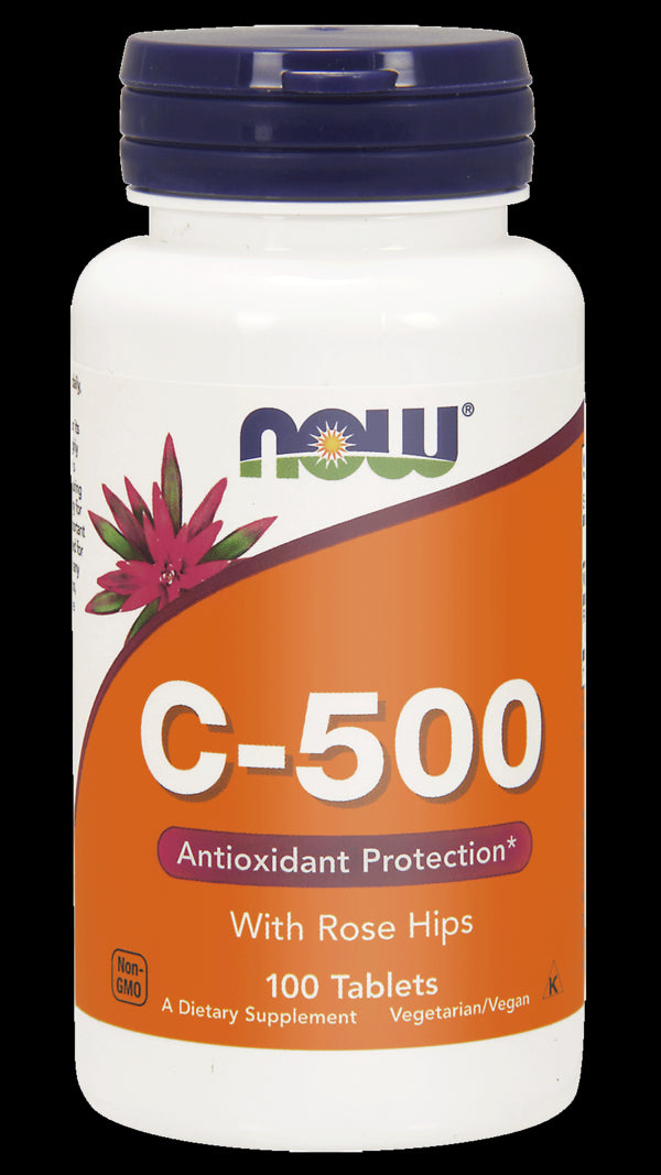 Vitamine C - 500 aux cynorrhodons 100tabl. MAINTENANT ALIMENTS