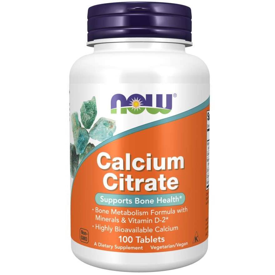 Citrate de calcium citrate de calcium 100 comprimés NOW FOODS