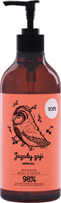 Savon liquide aux baies de goji et cerise 500ml YOPE