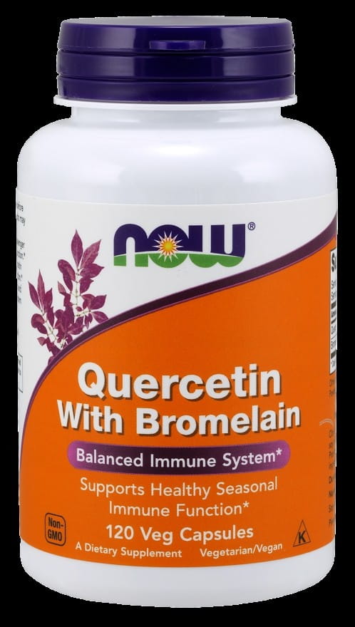 Quercétine avec bromélaïne 120vcaps. - NOW FOODS quercétine avec bromélaïne