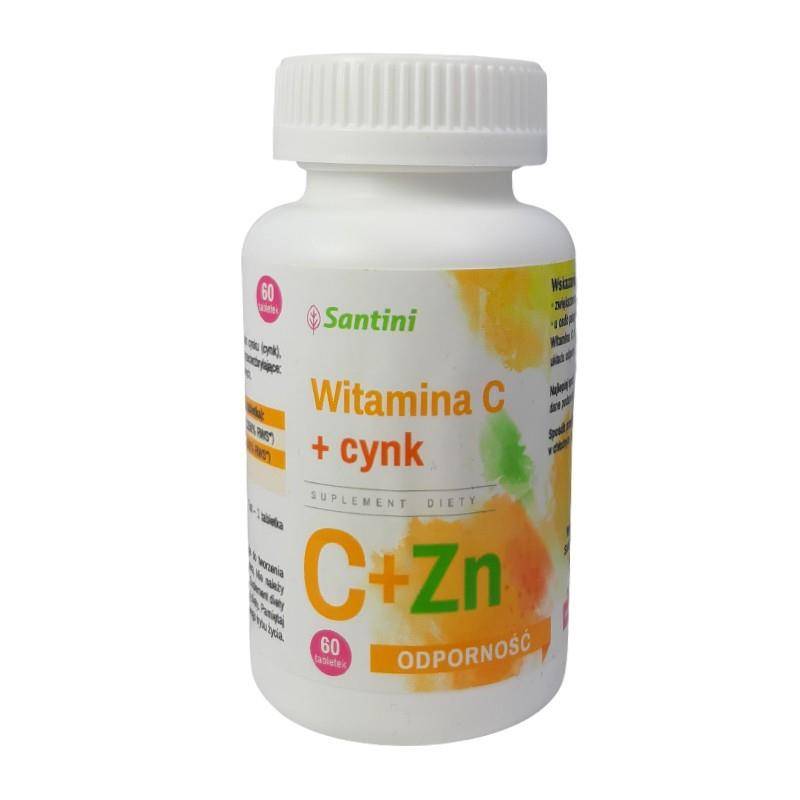 Vitamine C + zinc 60 comprimés - SANTINI