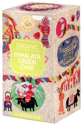 Thé vert chai à la citronnelle (chai vert HIMALAYA) BIO (20 x 175 g) 35 g - MINISTÈRE DU THÉ