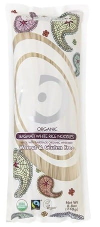 Pâtes (de riz basmati blanc aux nouilles) sans gluten BIO 250 g - KING SOBA