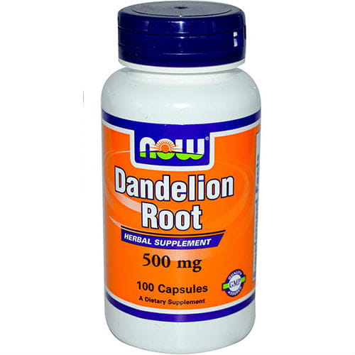 Pissenlit extrait de racine de pissenlit 500 mg 100 gélules NOW FOODS