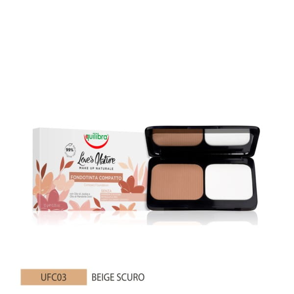 Fond de teint compact scuro beige 10g EQUILIBRA