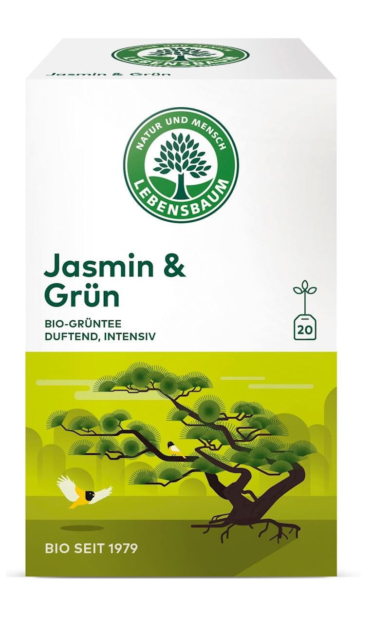 Thé vert au jasmin BIO (20 x 15 g) - LEBENSBAUM