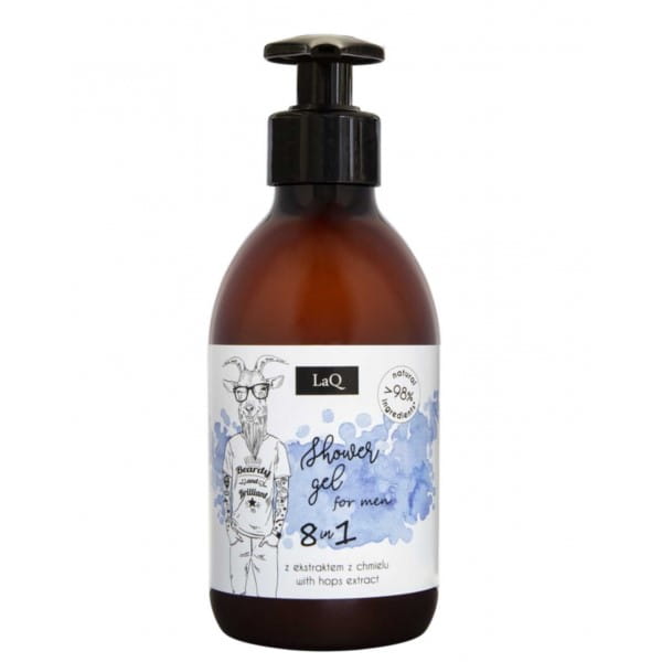 Gel douche 8 en 1 pour hommes 300ml LAQ