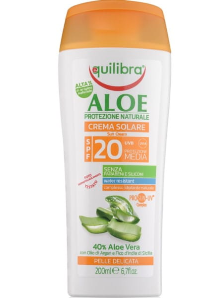 Crème solaire EQUILIBRA aloe vera SPF 20