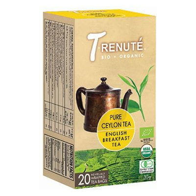 Thé noir English breakfast BIO 30 g (15 g x 20 pièces) - T'RENUTE