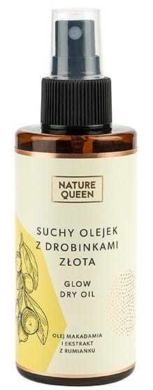 Huile sèche aux particules d'or 150ml NATURE QUEEN