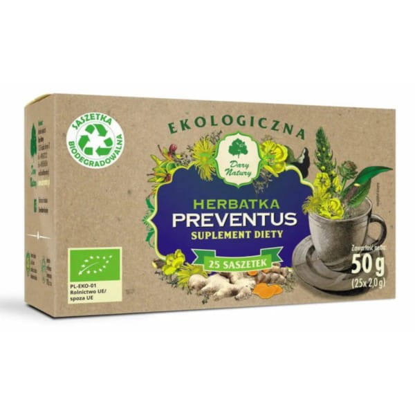 Thé Preventus 25 sachets de 2 g chacun ECO CADEAUX DE LA NATURE