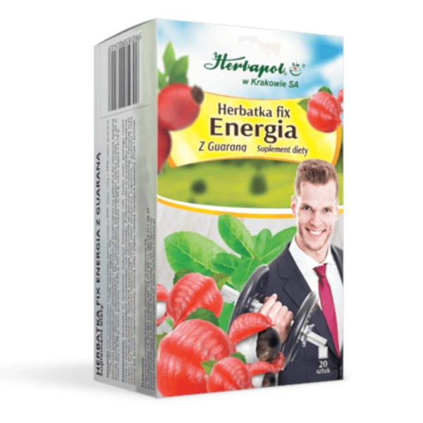 Thé énergétique fix au guarana 20 sachets HERBAPOL