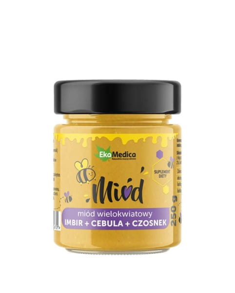 Miel, gingembre, oignon, ail, 250 g EKAMEDICA