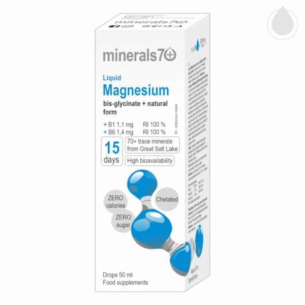 Magnésium liquide 50 ml magnésium MINERALS7+