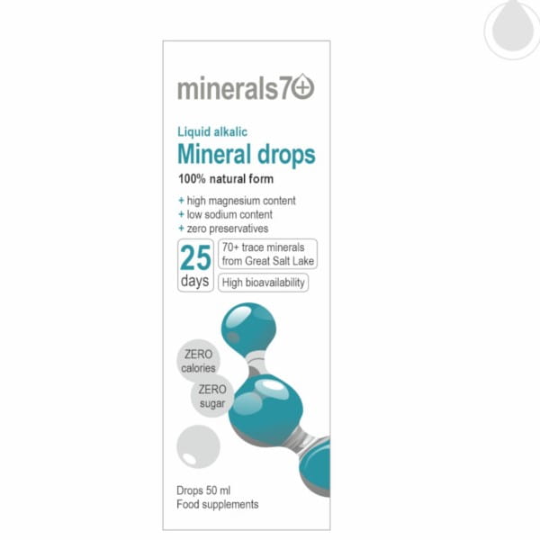 Minéraux gouttes liquide 50 ml alcalic MINERALS7+